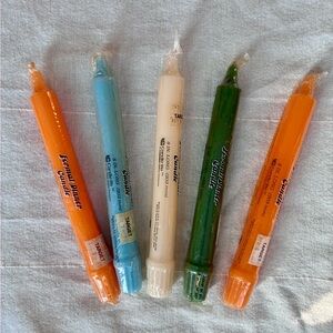 RARE Vintage Lot NOS MCM Groovy Candle-lite Candles USA American Made Eclectic